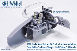 Kitsworld 1:72 Cockpit Instrument Panel Avro Vulcan B.2 